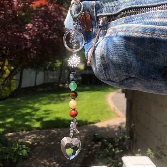 HOLD/SOLD FOR “J” COPY - 🌸🍂Handmade Chakra/ 💕Crystal Bag Char - Picture 6 of 6